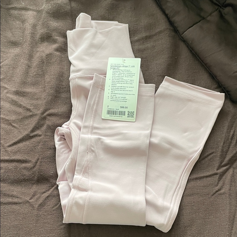 Lululemon Athletica Soft Pink Leggings